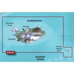 Garmin Bluechart  G2 - Hxeu043R - Iceland & Faeroe Islands - Microsd/Sd