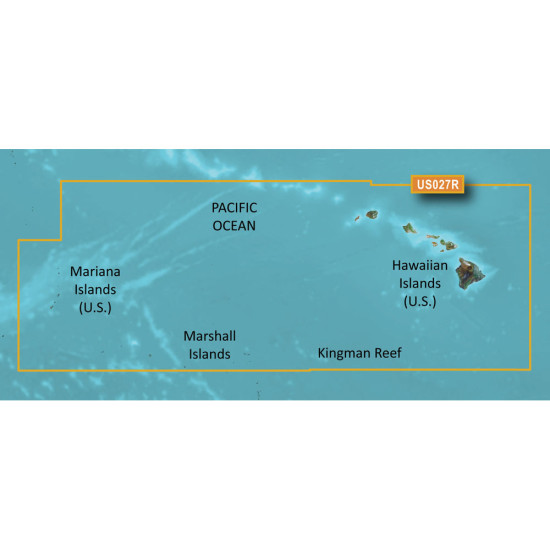 Garmin Bluechart  G2 Hxus027R - Hawaiian Islands - Mariana Islands - Microsd/Sd