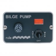Rule Deluxe 3 Way Panel Lighted Controls Any Bilge Pump/Float Switch