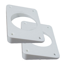 Taco Wedge Plates For Grand Slam Outriggers - White