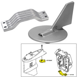 Tecnoseal Anode Kit W/Hardware - Yamaha 150-200Hp - Aluminum