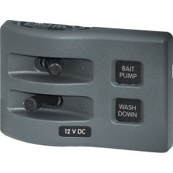 Blue Sea 4303 Weatherdeck  12V Dc Waterproof Switch Panel - 2 Position