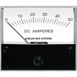 Blue Sea 8022 DC Analog Ammeter - 2-3/4 Face, 0-50 Amperes DC