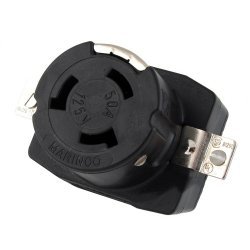 Marinco 6370Cr 125V 50A Wire Dockside Receptacle 6370Cr