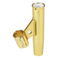 Lee's Clamp-On Fishing Rod Holder - Gold Alum Vertical Mount - Fits 1.050