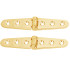 Whitecap Strap Hinge - Polished Brass - 6" x 1-1/8" - Pair