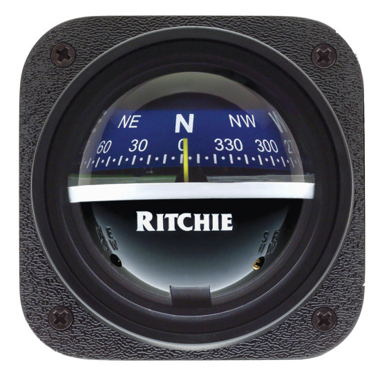 Ritchie V-537B Explorer  Bulkhead Mount Compass Blue Dial Marine