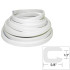 TACO FLEXIBLE VINYL TRIM 1/2" OPENING X 5/8" WHITE 25' V30-1316W25-1