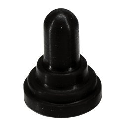 Paneltronics Rubber Boot Round Shape 23/32 Dia 7/8 H Black 048-015