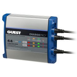 Guest On Board Marine Battery Charger 8A / 12V - 2 Bank - 120V Input