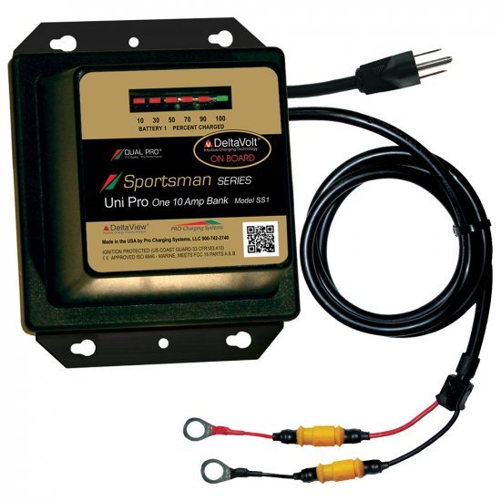 Dual Pro Sportsman Series On Board Marine Battery Charger - 10A - 1-Bank - 12V