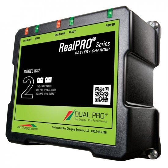 Dual Pro RealPRO Series On Board Marine Battery Charger - 12A - 2-6A-Banks - 12V/24V