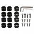 SurfStow SUP Rack Parts Kit Bolts 3 Sizes of Inserts Allen Wrenches