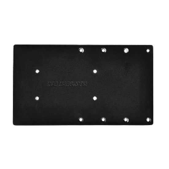 Sea Brackets 14" Straight Trolling Motor Plate f/Garmin Kraken - Black