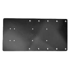 Sea Brackets 16" Straight Trolling Motor Plate - Black