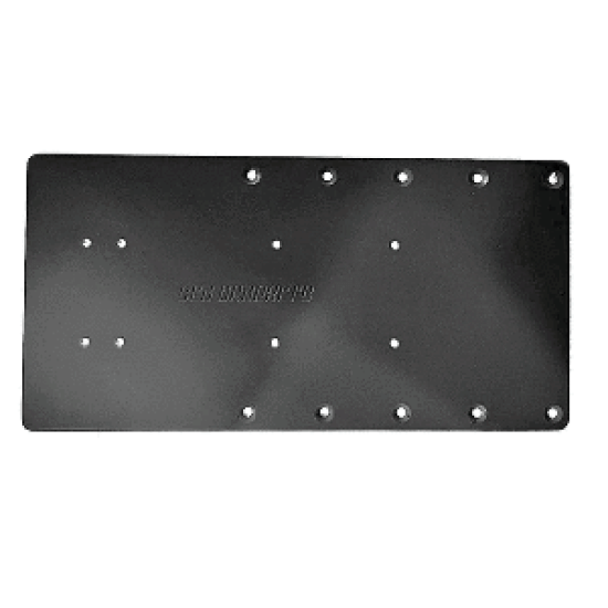 Sea Brackets 16" Straight Trolling Motor Plate - Black