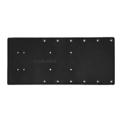 Sea Brackets 18" Straight Trolling Motor Plate - Black