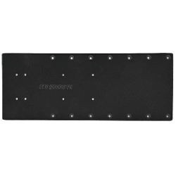 Sea Brackets 20" Straight Trolling Motor Plate - Black