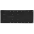 Sea Brackets 20" Straight Trolling Motor Plate - Black
