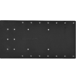 Sea Brackets 20" Straight Trolling Motor Plate f/Minn Kota Quest - Black