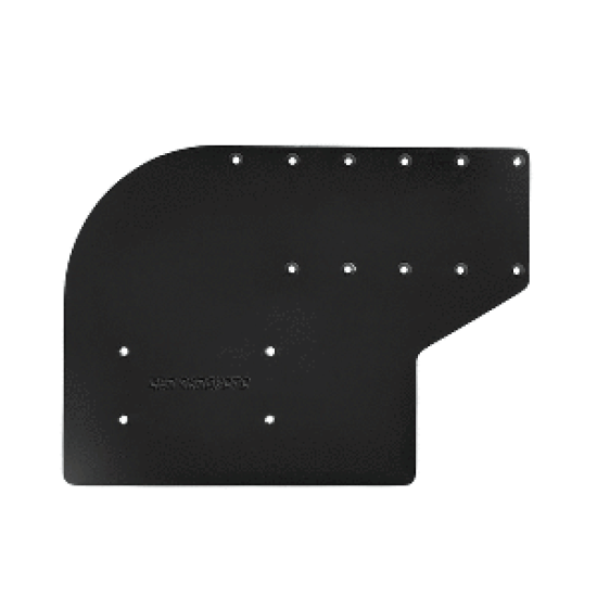 Sea Brackets Small Offset Trolling Motor Plate f/Garmin Kraken - Black