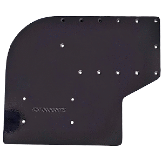 Sea Brackets Large Offset Trolling Motor Plate f/Garmin Kraken - Black