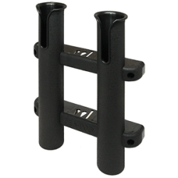 SeaDog Two Pole Side Mount Rod Storage Rack Black