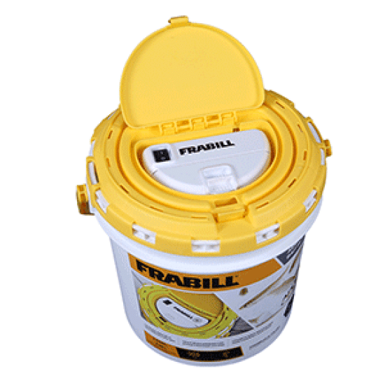 Frabill Dual Fish Bait Bucket with Aerator BuiltIn