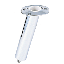 Lee's Close Ended Rod Holder w/Hose Barb Medium 15Degree Stainless Steel