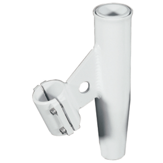 Lee's ClampOn Rod Holder White Aluminum Vertical Mount Fits 2.375" O.D Pipe