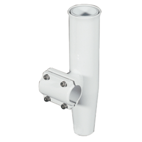 Lee's ClampOn Rod Holder White Aluminum Horizontal Mount Fits 1.050" O.D. Pipe