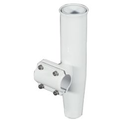 Lee's ClampOn Rod Holder White Aluminum Horizontal Mount Fits 1.660" O.D. Pipe