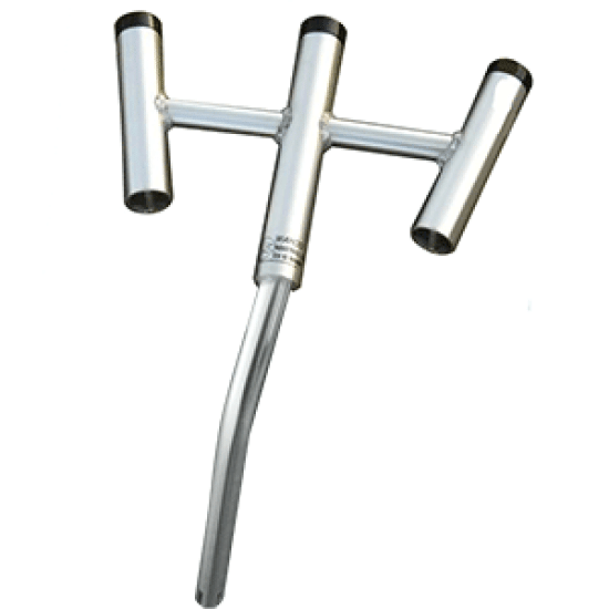 Wahoo Triple Rod Holder - 30 degree Bent Butt
