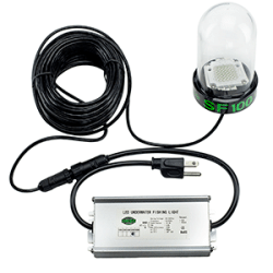 Hydro Glow SF100B 100W/120VAC Underwater Dock Light Blue Anchored To Bottom