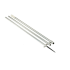 Lee's 12' MKII Bright Silver Pole w/Black Spike - 1 3/8" OD