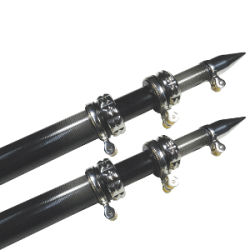 TACO 16' Carbon Fiber Outrigger Poles Pair Black