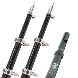 TACO 20' Carbon Fiber Twist & Lock Outrigger Poles f/GS450, GS500 & GS1000 Bases Black