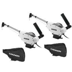 Cannon Optimum 10 Tournament Series (TS) BT Electric Downrigger 2Pack w/Black Covers