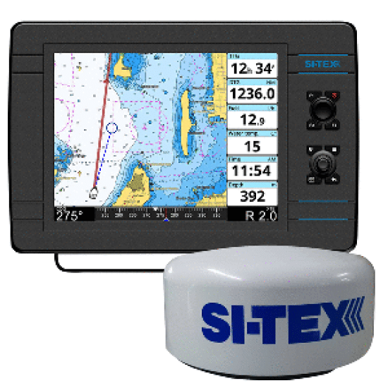 SITEX NavPro 1200F w/MDS12 WiFi 24" HiRes Digital Radome Radar w/15M Cable