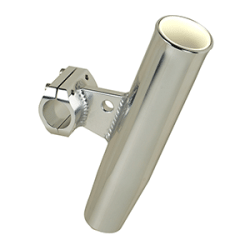 C.E. Smith Aluminum Clamp On Fishing Rod Holder Horizontal Fits 1" Pipe