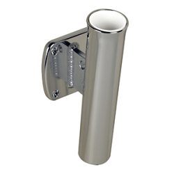 C.E. Smith Single Aluminum 5 Deg. Transom Mount Rod Holder