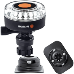 Navisafe Navilight 360 Deg. 2NM White w/Navimount Base & RIB Mount Black