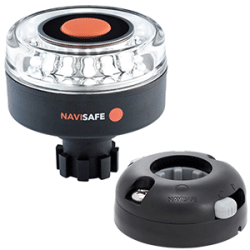 Navisafe Navilight 360 Deg. 2NM w/Navibolt Base & Horizontal Mount Black