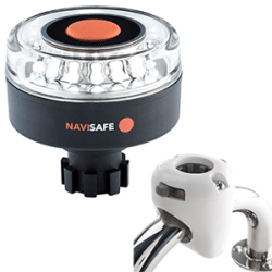 Navisafe Navilight 360 Deg. 2NM w/Navibolt Base & Rail Mount White