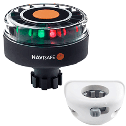 Navisafe Navilight Tricolor 2NM w/Navibolt Base & Vertical Mount White