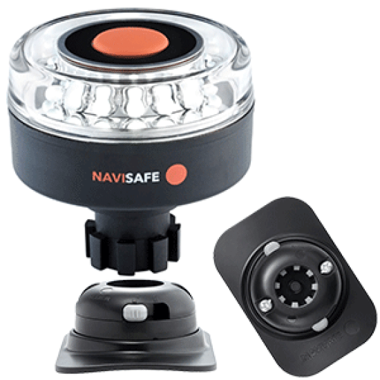 Navisafe Navilight 360 Deg. 2NM w/Navibolt Base & RIB Mount Black