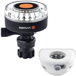 Navisafe Navilight 360 Deg. 2NM White w/Navimount Base & Vertical Mount White