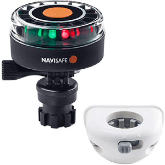 Navisafe Navilight 2NM Tricolor w/Navimount Base & Vertical Mount White