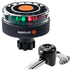 Navisafe Navilight Tricolor 2NM w/Navibolt Base & Rail Mount Black