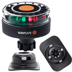 Navisafe Navilight Tricolor 2NM w/Navibolt Base & RIB Mount Black